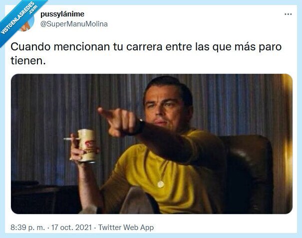 paro,mencionar,carrera,di caprio