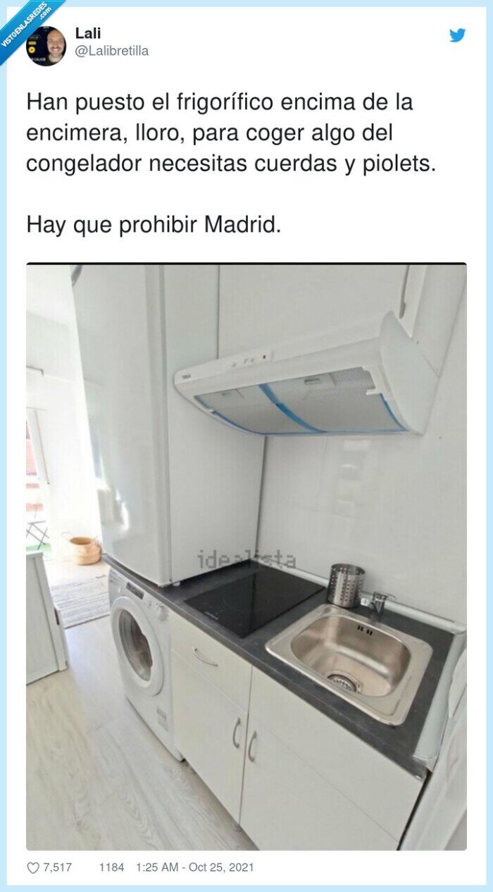 frigorífico,congelador,encimera,cocina,madrid