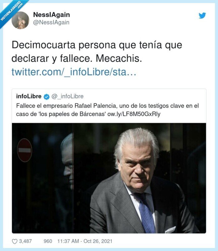 declarar,fallecido,testimonios,papeles de barcenas,rafael palencia