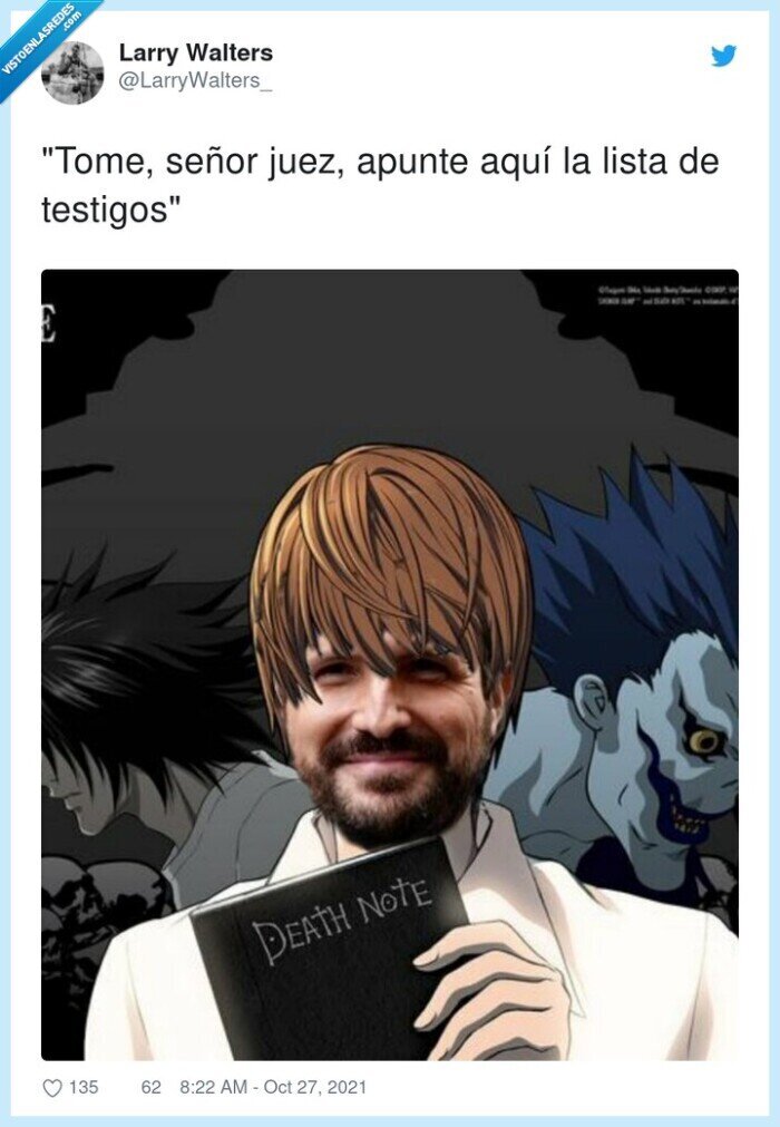 testigos,señor,casado,death note,muertos,trama gurtel