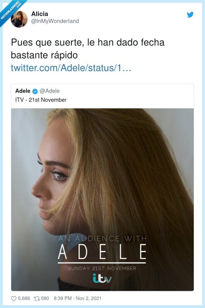 adele,itv,suerte,rápido,fecha