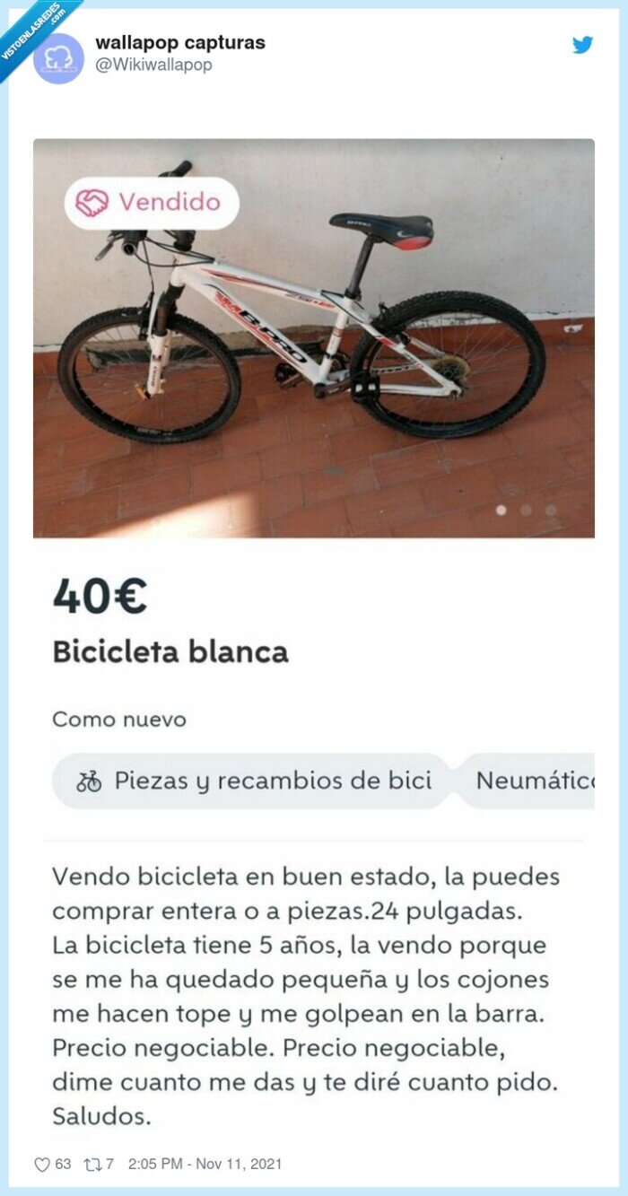 bicicleta,venta,wallapop