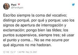 Enlace a ¿Será porque no distingues entre una esponja y un peine?, por @PaniAgain