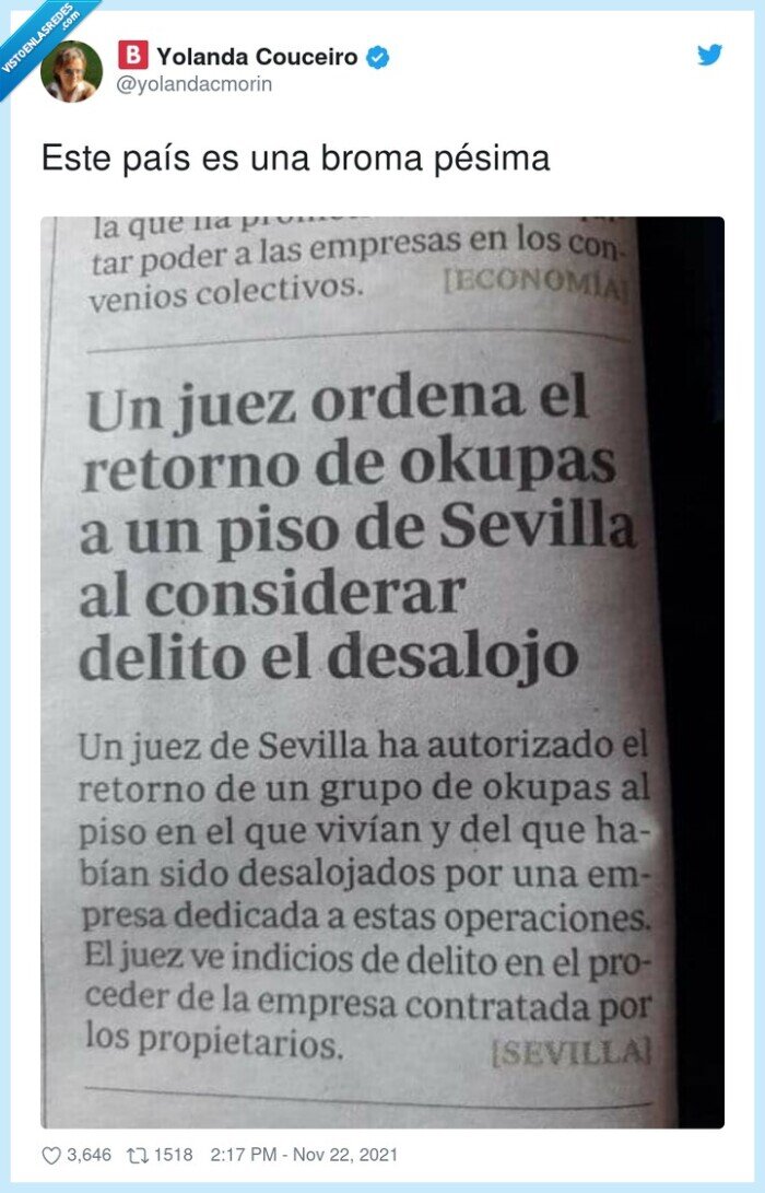 pésima,país,broma,okupas,derechos