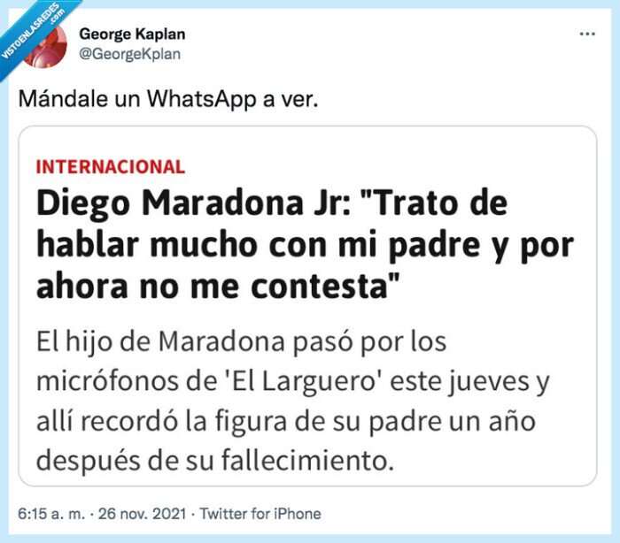 mándale,maradona,whatsapp