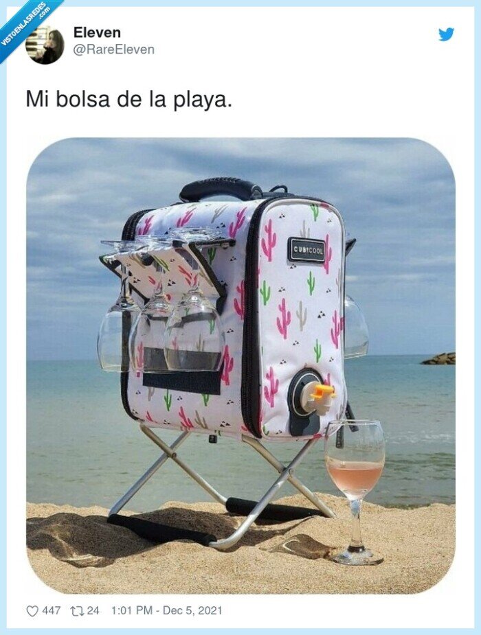 bolsa,playa,nevera,servidor,vino