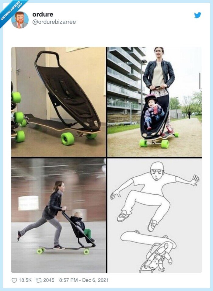 monopatín,skate,carrito,niño,bebé