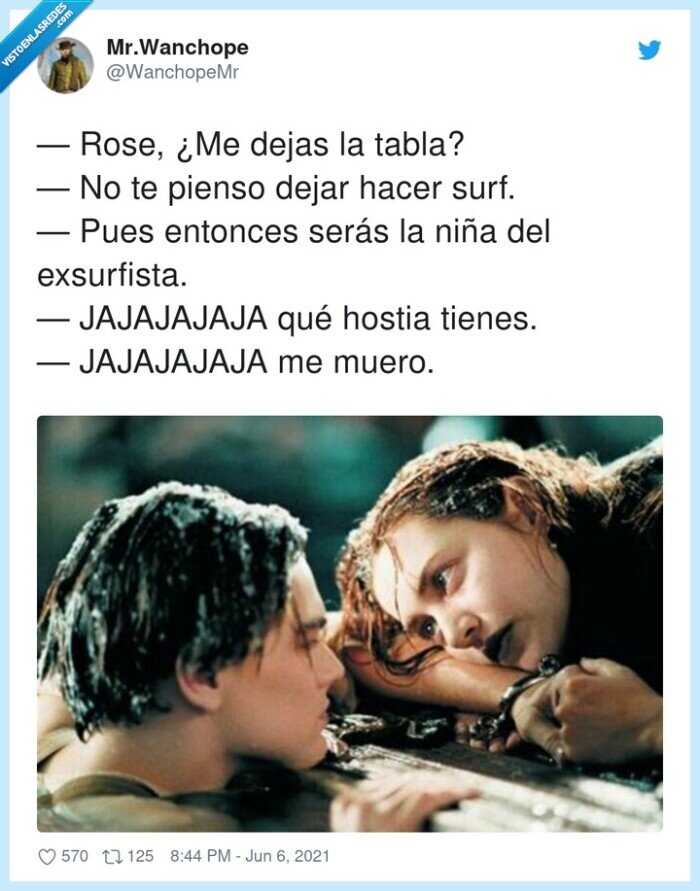 exsurfista,tabla,jack,rose,titanic,exorcista