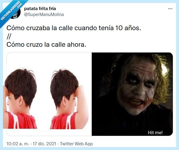calle,cruzar,joker,mirar