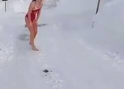 Enlace a La idea de esta chica en la nieva era buena... pero la finalización no tanto