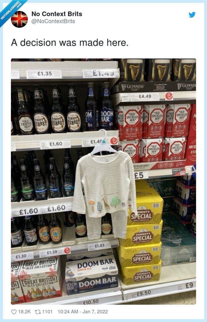 alcohol,bebé,decision,supermercado