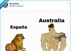 Enlace a España vs Australia, por @NoFumoTabaco