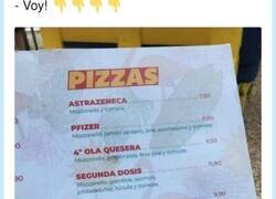 Enlace a La pizzería que pone como nombres de pizza cosas de tremenda actualidad, por @Siempre_Tommy