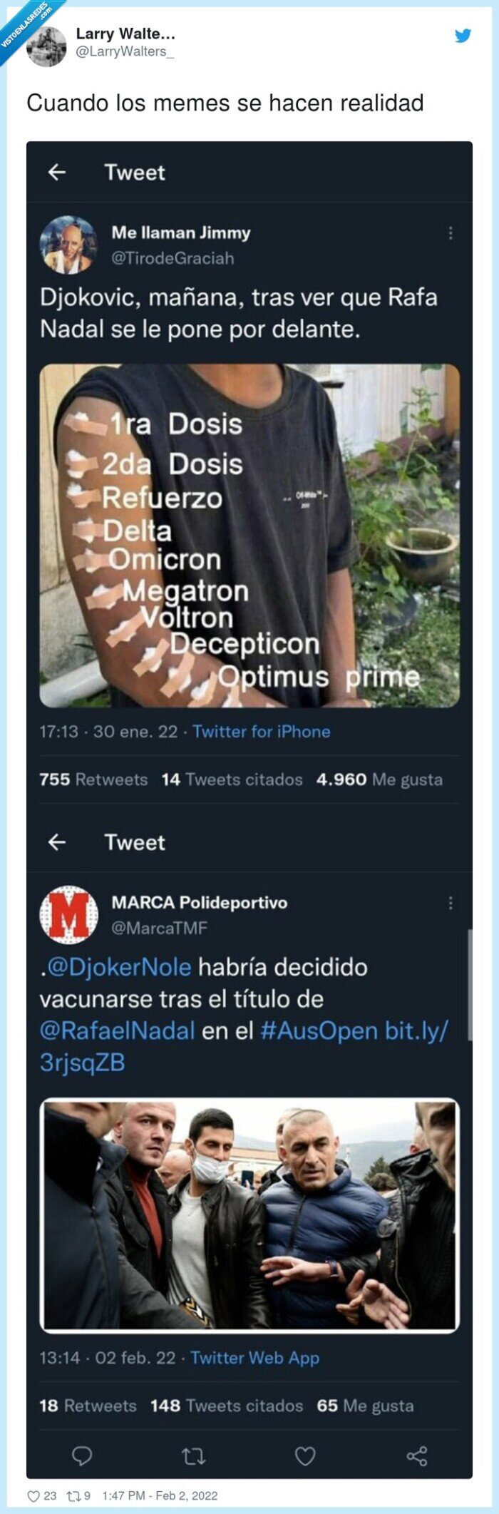 djokovic,vacuna,doble rasero,coronavirus,rafa nadal