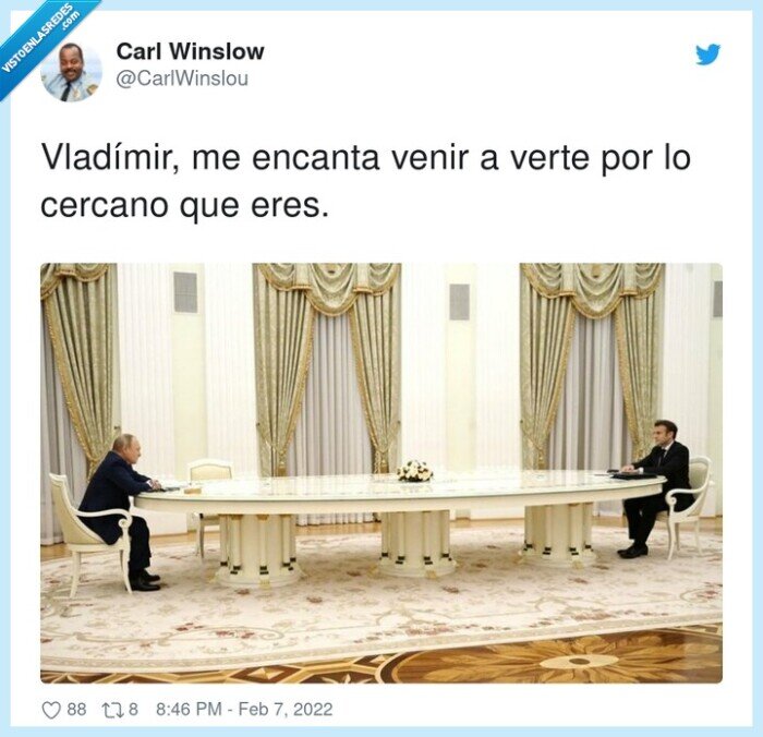 vladímir putin,mesa,encuentro,larga