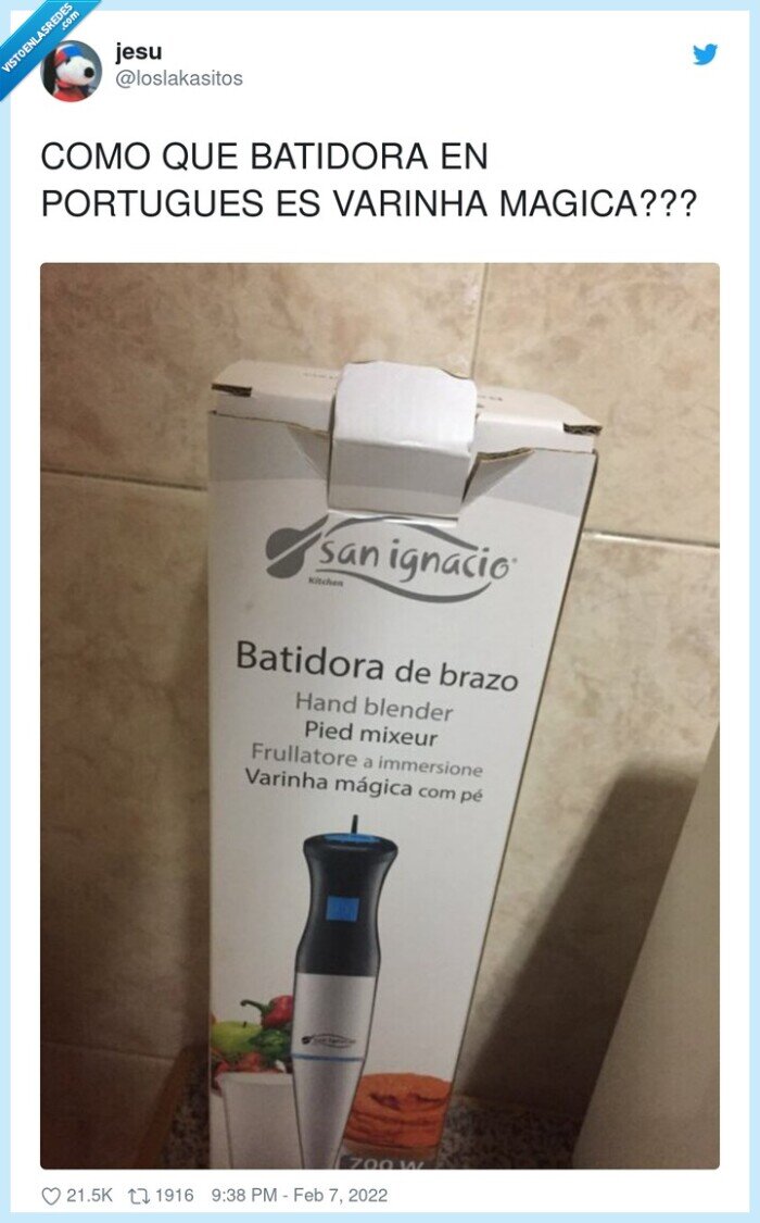 portugues,batidora,varinha magica