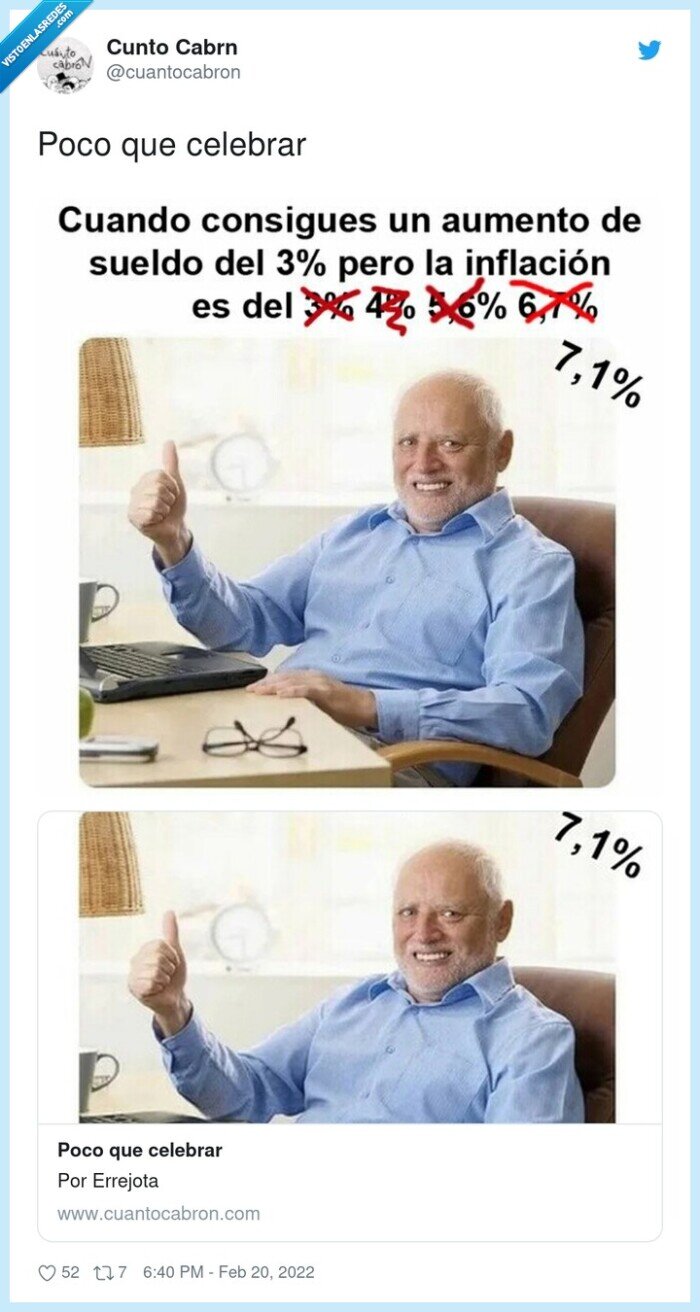 harold,inflación,celebrar,sueldo