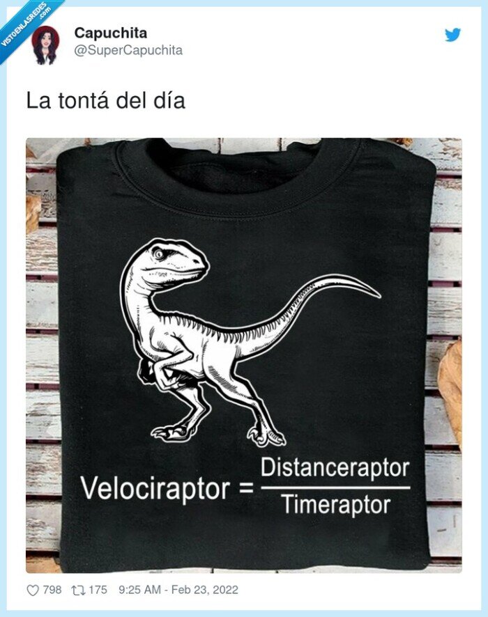 velociraptor,distancia,tiempo,velocidad,formula