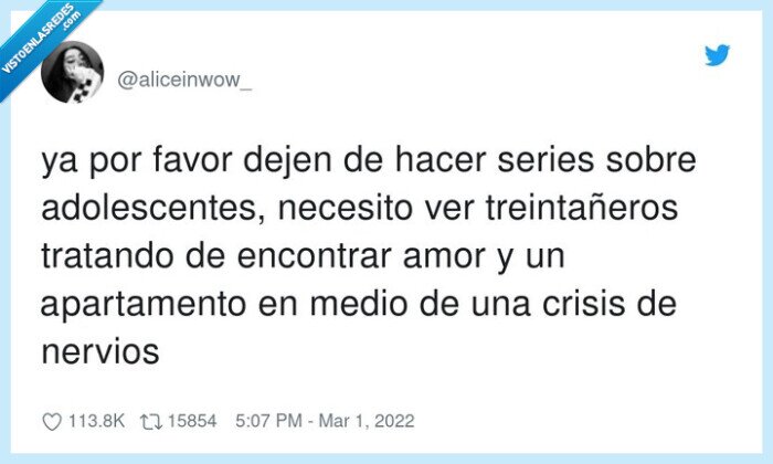 treintañeros,adolescentes,apartamento,series