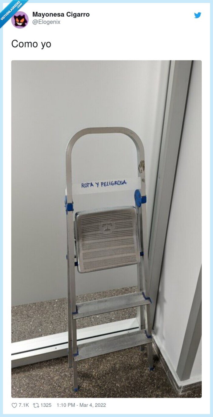 escalera,rota,cartel,peligrosa