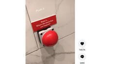 Enlace a Una mujer encuentra un enorme botón rojo en el baño de un restaurante y al pulsarlo descubrió una increíble sorpresa