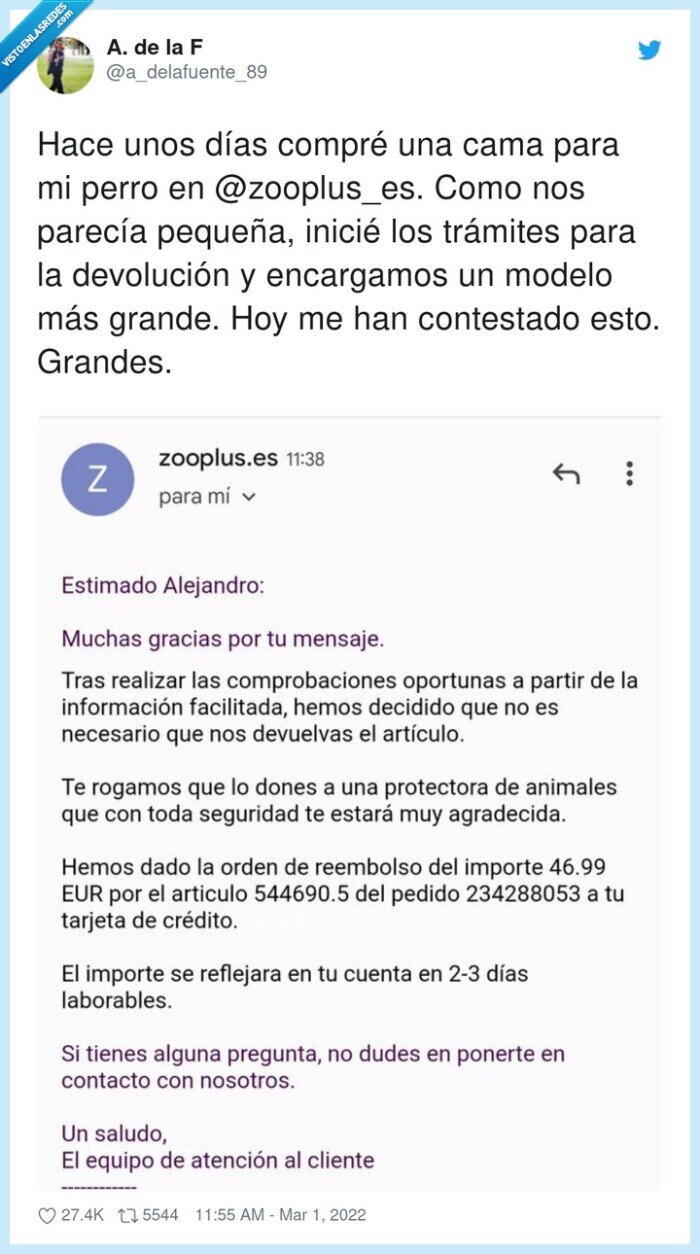 cama,perros,animales,devolución