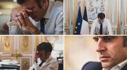 Enlace a Macron lo peta y se convierte en fuente de memes tras publicarse sus fotos desesperado tras hablar con Putin