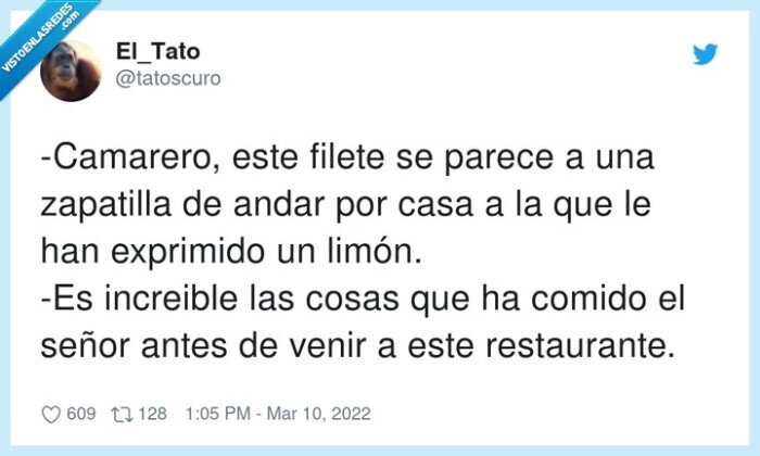 restaurante,zapatilla,increible,camarero,exprimido,limón