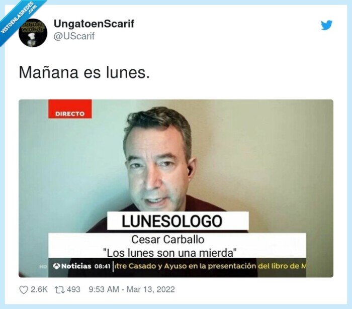 mañana,lunes,cesar carballo