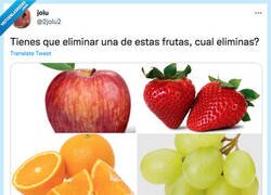Enlace a ¿Qué fruta eliminarías? por @2jolu2