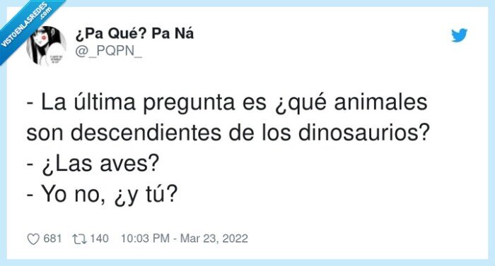descendientes,dinosaurios,pregunta,animales
