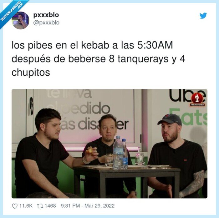 beber,chupitos,kebab,pibes,tanquerays