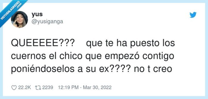 cuernos,empezó,ex,poner