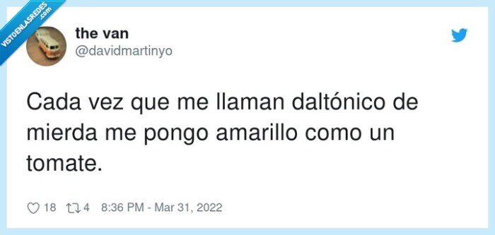 daltónico,amarillo,mierda,tomate