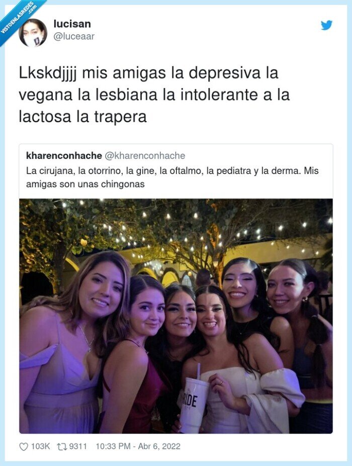 intolerante,amigas,depresiva,lesbiana,lactosa,trapera