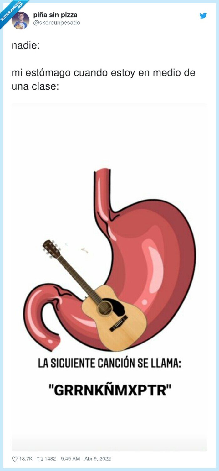 estómago,sonar,ruidos,nadie,medio,clase