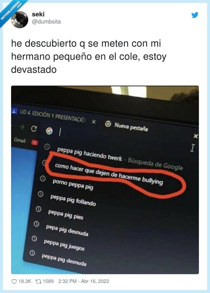 descubierto,devastado,pequeño,hermano,peppa pig