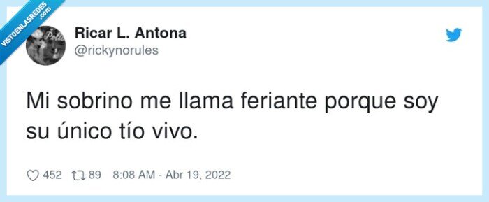 feriante,sobrino,único,llamar,tío