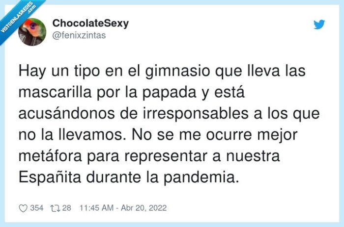 irresponsables,coronavirus,representar,mascarilla,metáfora,españita