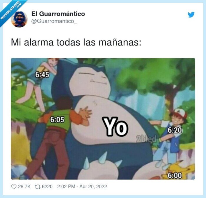 mañanas,alarma,todas,pokemon