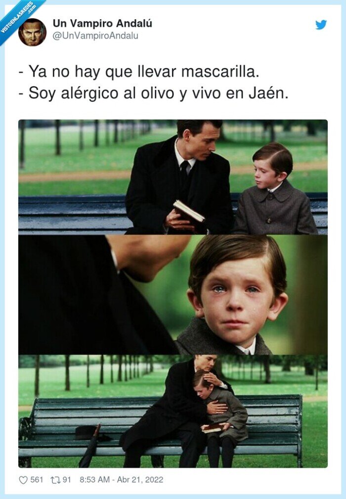 mascarilla,alérgico,olivo,jaén