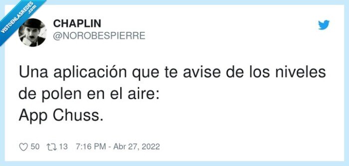 aplicación,niveles,avisar,polen,chuss,aire,app