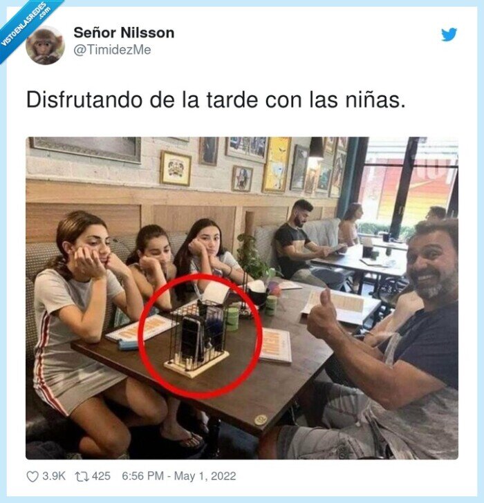 disfrutando,niñas,tarde,móviles,encerrados