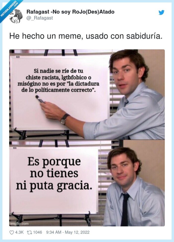 sabiduría,chistes,racismo,homofobo,meme