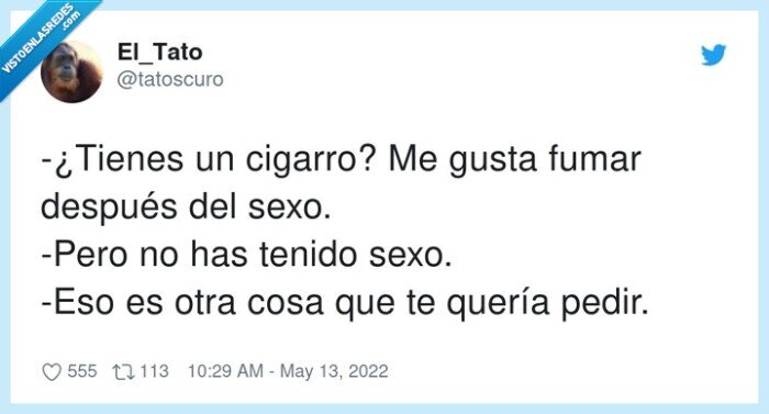 cigarro,después,pedir,sexo