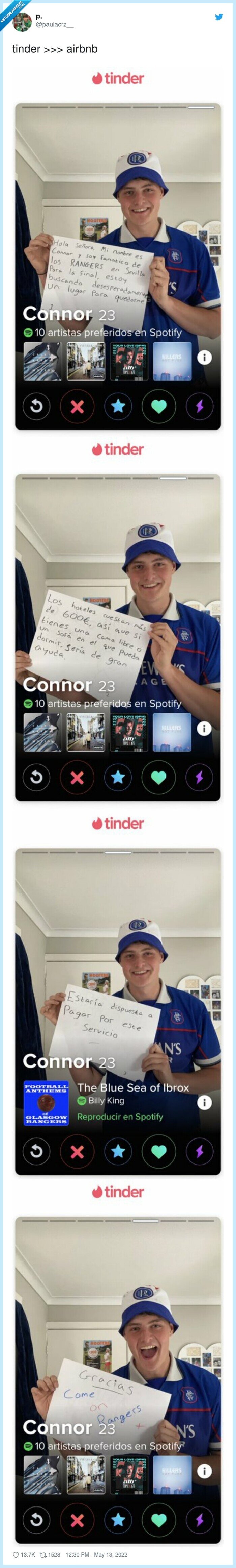 rangers,partido,tinder,ligar