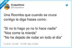 Enlace a La Roomba madre, por @Croquettone