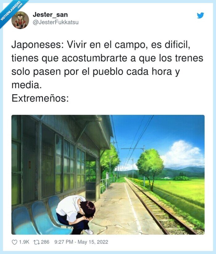acostumbrarse,extremeños,japoneses,tren,campo