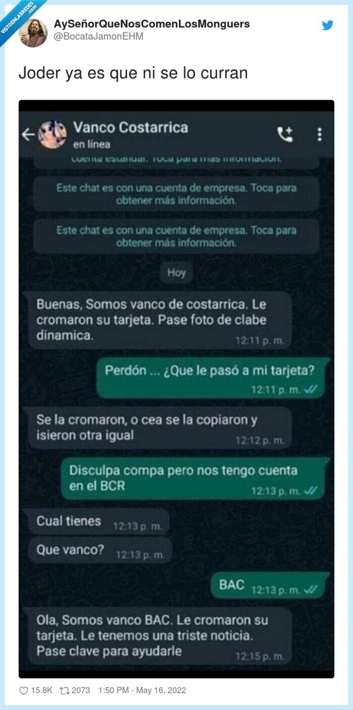 estafa,banco,whatsapp