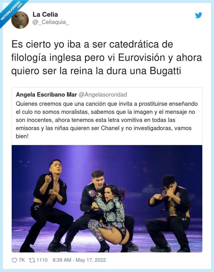 catedrática,eurovisión,filología inglesa,chanel